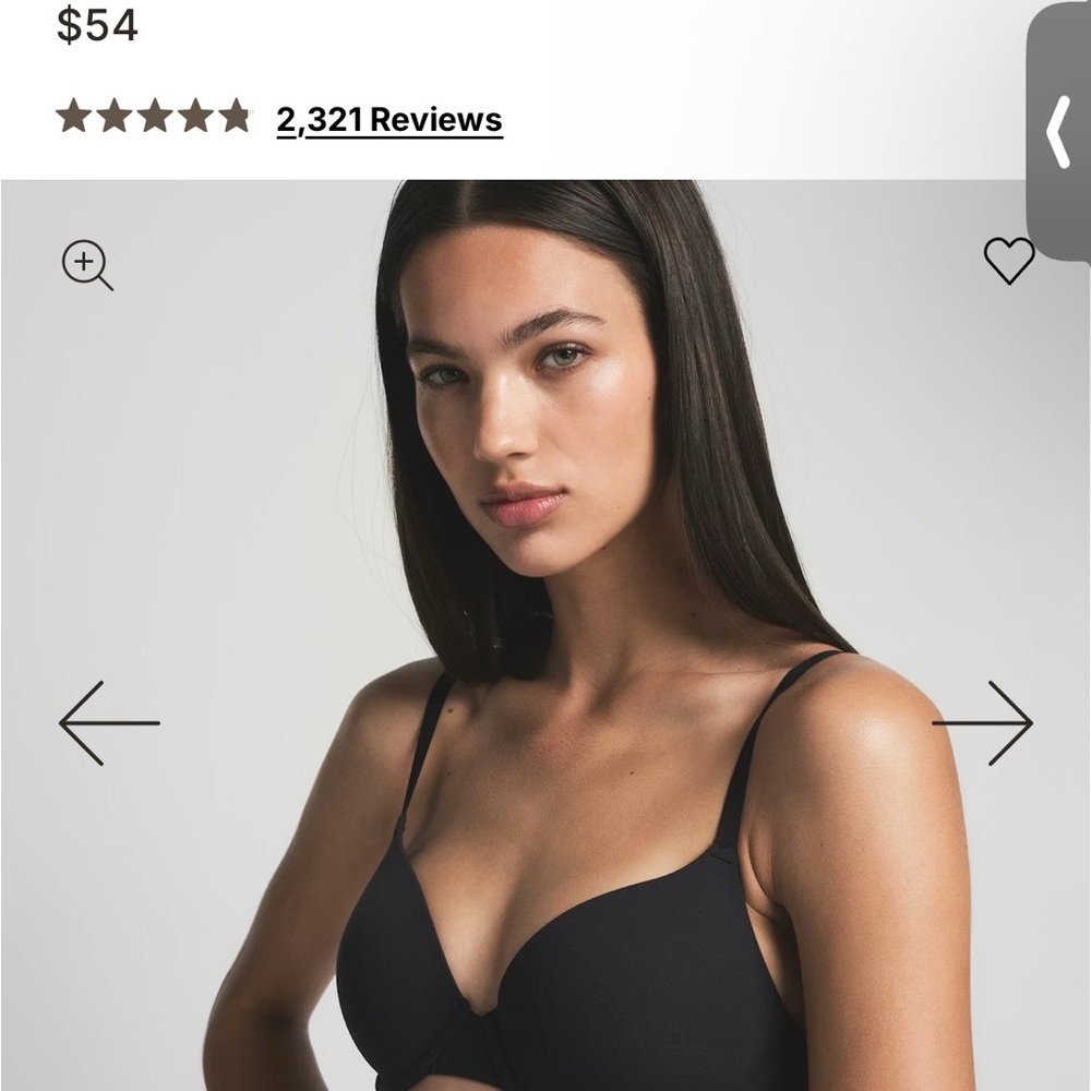 SKIMS Classic Black Bra